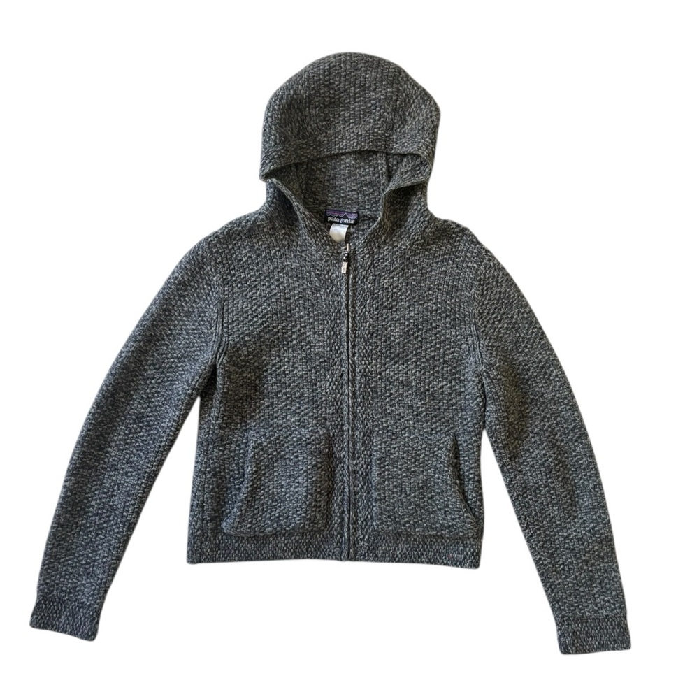 Patagonia Women's Heather Charcoal Zip Hoodie Cardigan - Picture 3 of 9